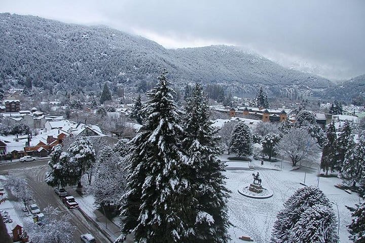 Chapelco Hill during winter time