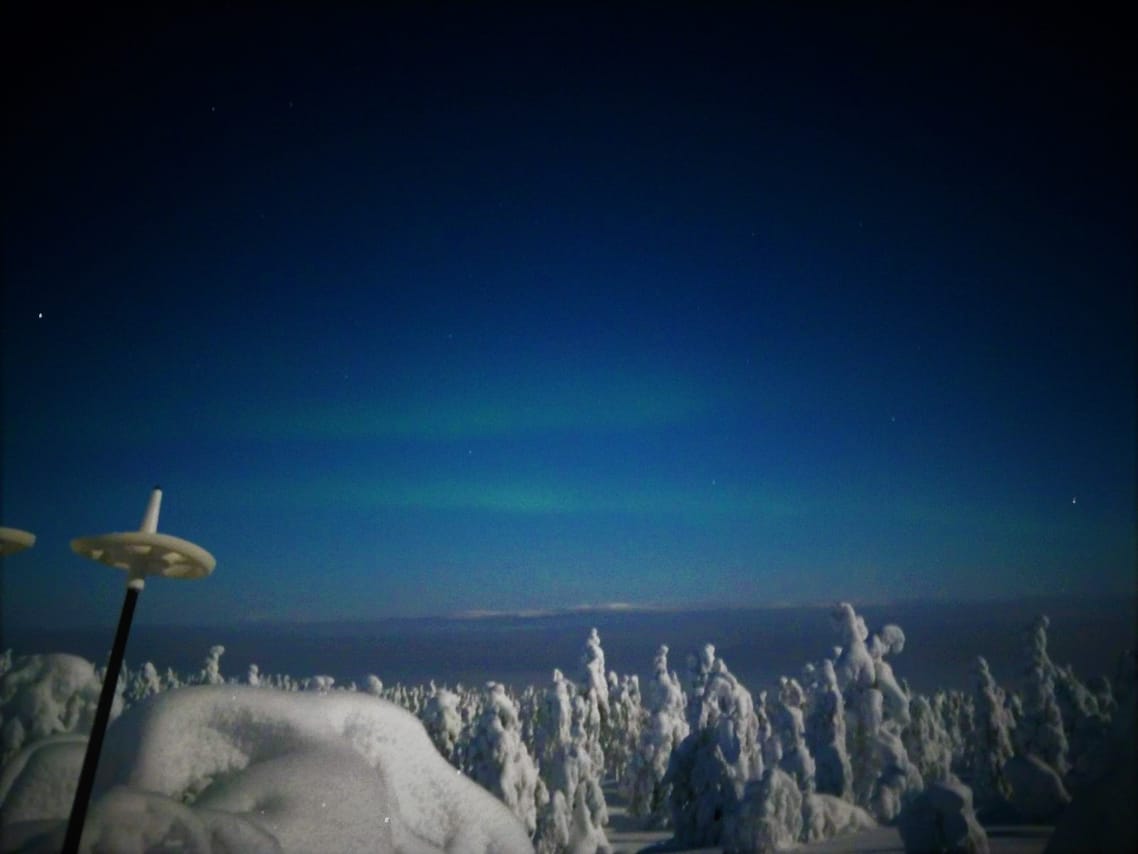 Snowshoeing Under the Auroras 6
