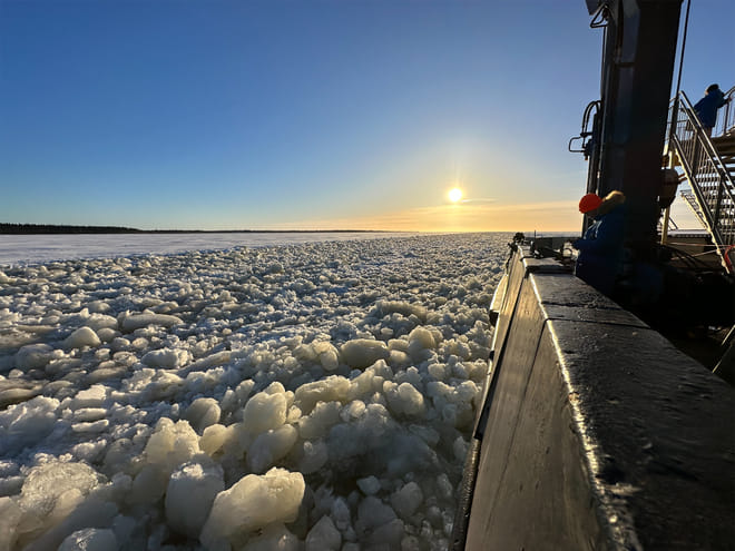 From Rovaniemi: Icebreaker Arktis Cruise with Ice Floating