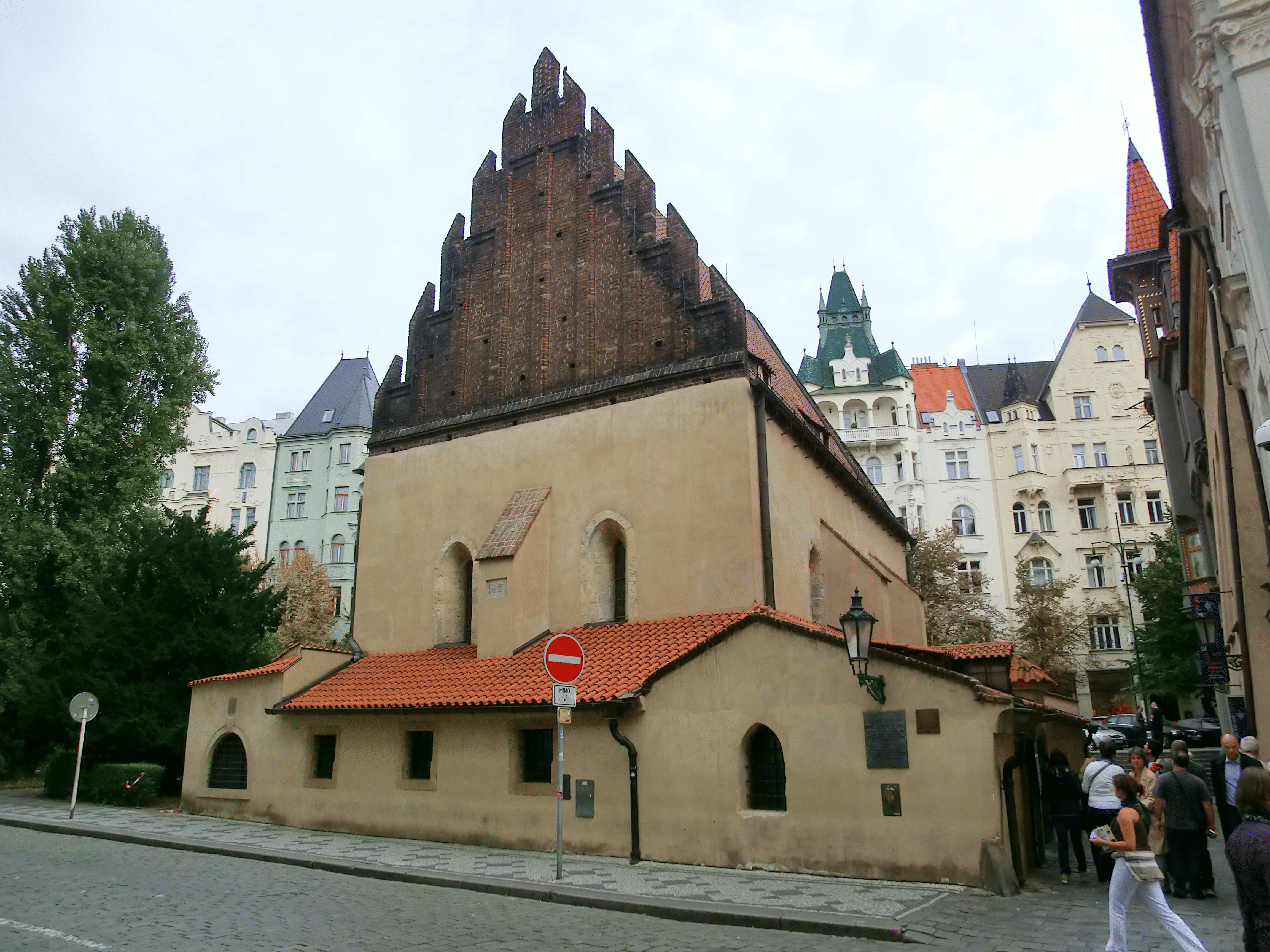 Exterior of the Old-New Synagogue, the oldest active synagogue in Europe