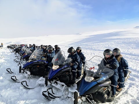 Superjeep Golden Circle and Langjokull Snowmobile Tour on Glacier , photo 10