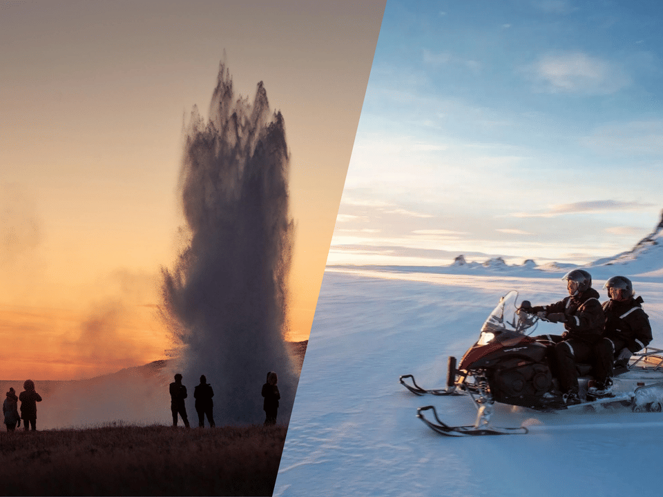 Private Golden Circle with Snowmobile Ride from Reykjavik — VAREN Iceland