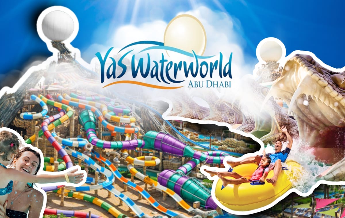 Abu Dhabi City Tour with Grand Mosque & Yas Water World Entrance tickets