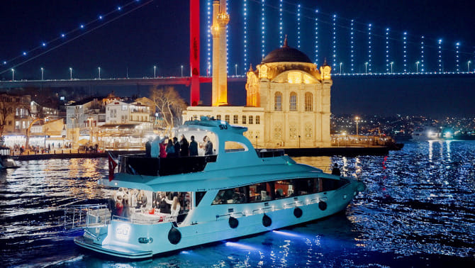 Bosphorus nights — waterfront lights and Istanbul’s timeless silhouette after dark.