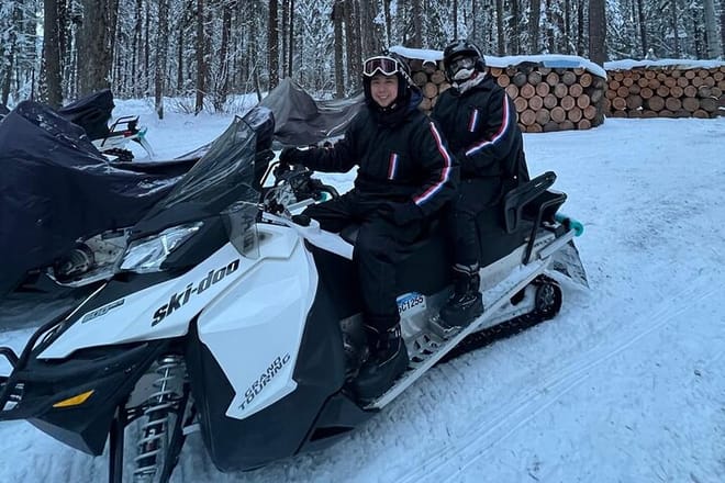 Snowmobile Riding Adventure in Golden Town photo 2