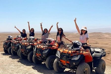 Agafay Desert Quad Biking Adventure with Delicious Moroccan Lunch