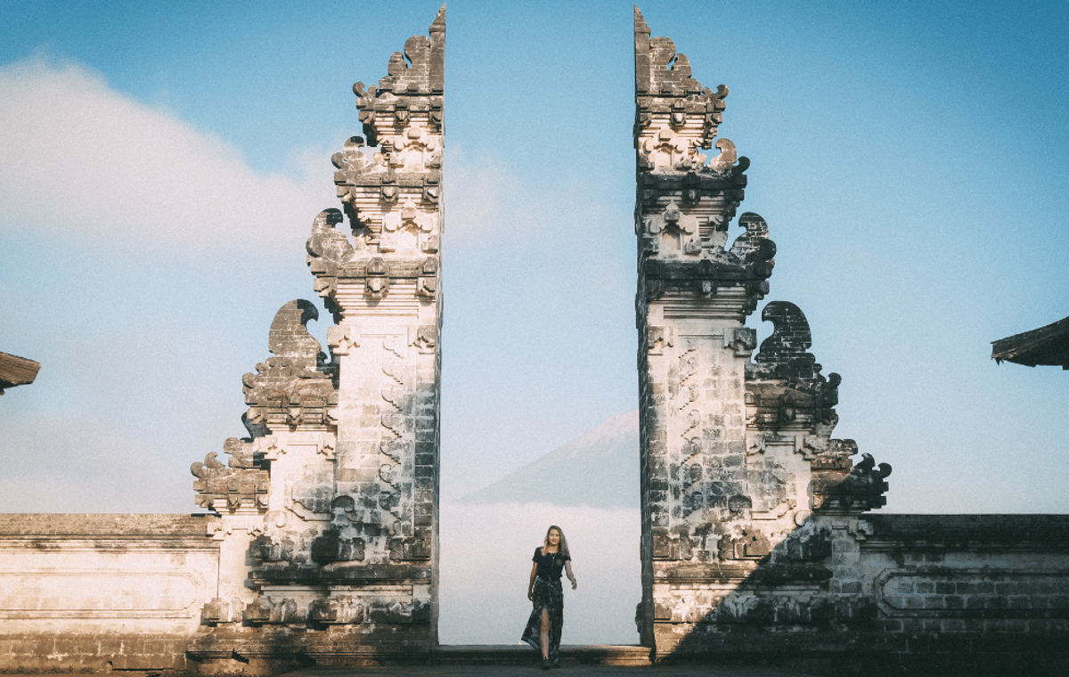 Bali Gate of Heaven, Waterfall, and Jungle Swing