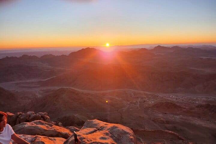 St Catherine’s Monastery and the Summit of Mount Sinai from Sharm