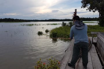 Piranha Fishing and Alligator Watching on the Solimoes River