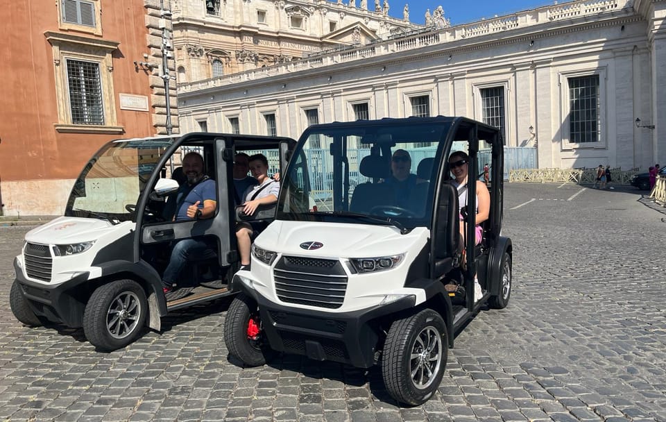 Private Golf Cart Tour of Rome's City Center Highlights