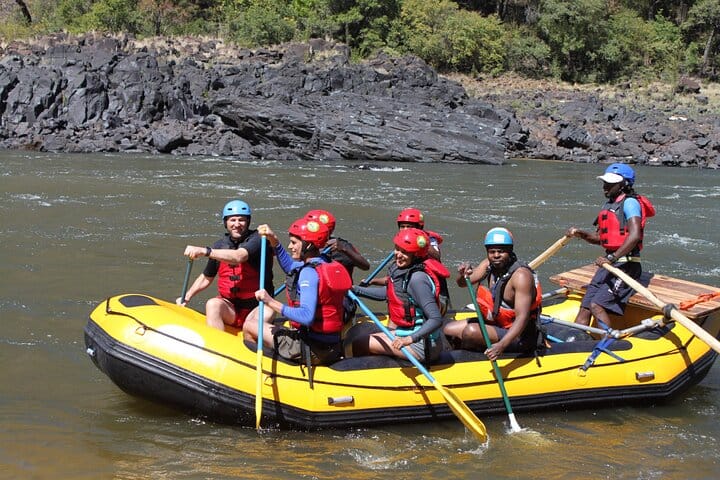 Zambezi Whitewater Rafting White Rhino Walking Safari Combo Tour