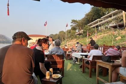 Sunset cruise on Luang Prabang river