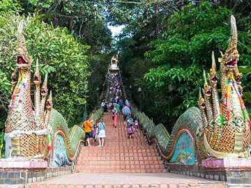 Stairs leading to Doi Suthep