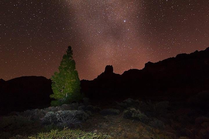 Teide under the stars
