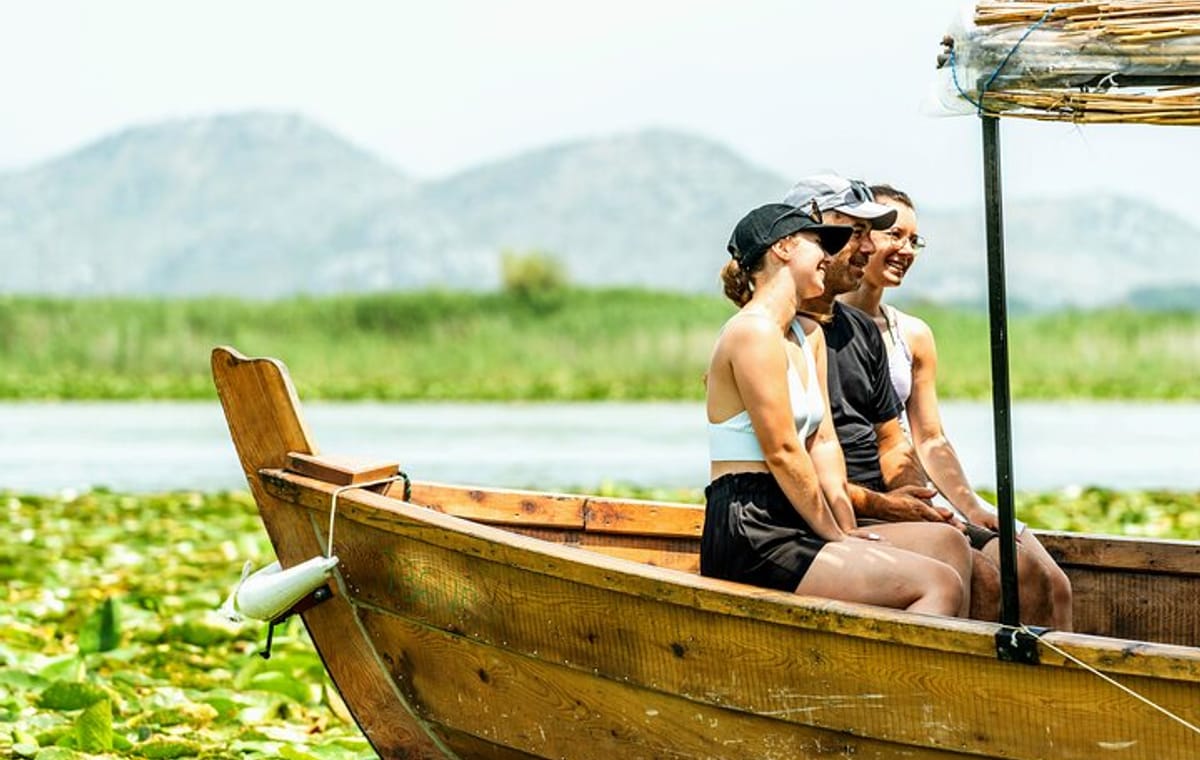 Guided Panoramic Lake Skadar Boat Tour with a Visit to Kom Monastery