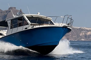 Santorini Private Cruise & boat fishing tour - BBQ, Snorkeling
