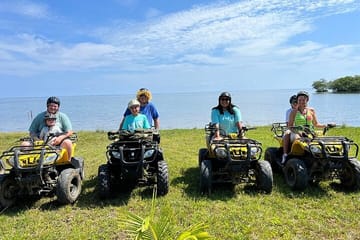 Roatan Best off road ATV, food tasting and beach