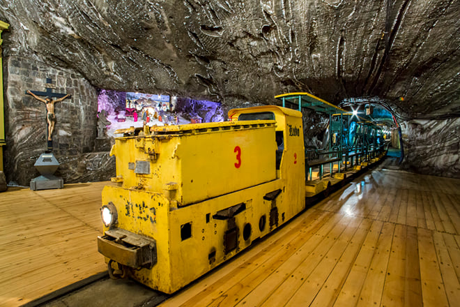 Bochnia Salt Mine Tour & Underground Boat Cruise and Mine Train with Pickup
