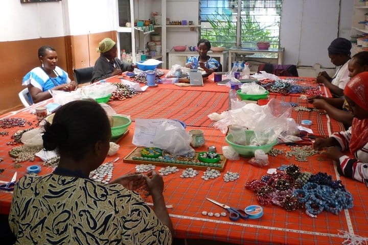 Kazuri Beads Factory women at work