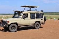 Safari bound: a tour jeep