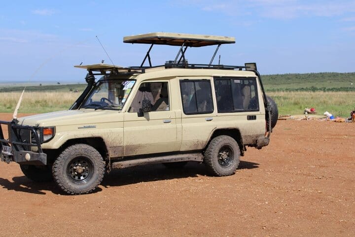 Safari bound: a tour jeep