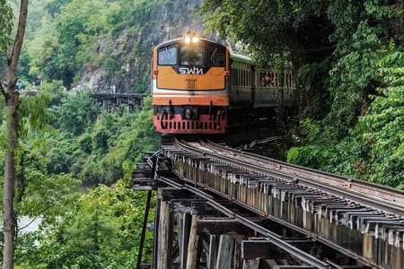 Kanchanaburi’s WWII Historical Sites & Erawan Waterfall