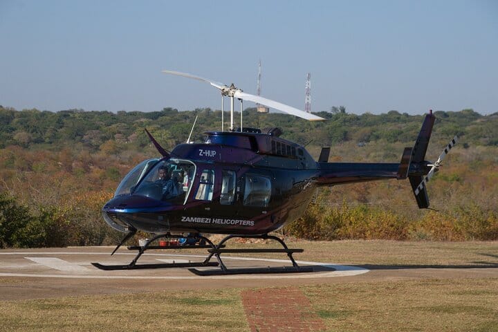 15 minutes scenic helicopter flight above Victoria Falls-Zimbabwe