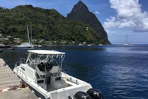 Private Boat to Soufriere/West Coast For Swimming Snorkeling & Beach Relaxation 