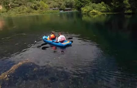 Kayaking Adventure at Blue Eye Spring from Saranda Port