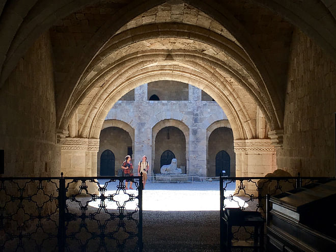Archaeological muesum in Old Town, Rhodes, Greece
