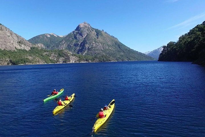 Kayak Adventure on Lake Nahuel Huapi: Explore Waterfalls & Mountains