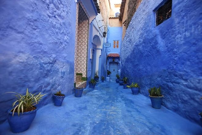 Chefchaouen blue color