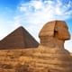 Giza pyramids and Sphinx