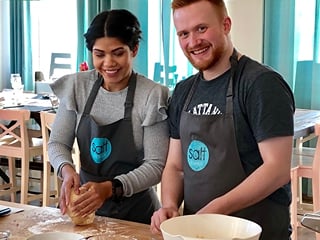Cooking is fun.