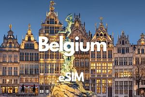 Belgium Data eSIM: 0.5GB to 50GB daily for 30 Days