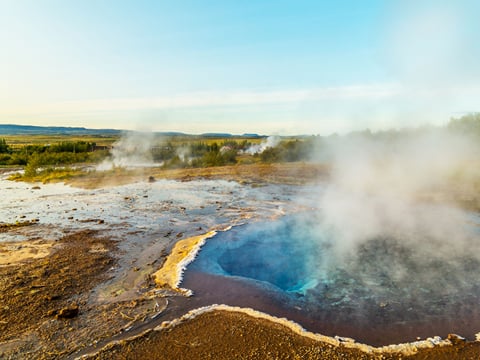 Geysir hot springs geothermal area