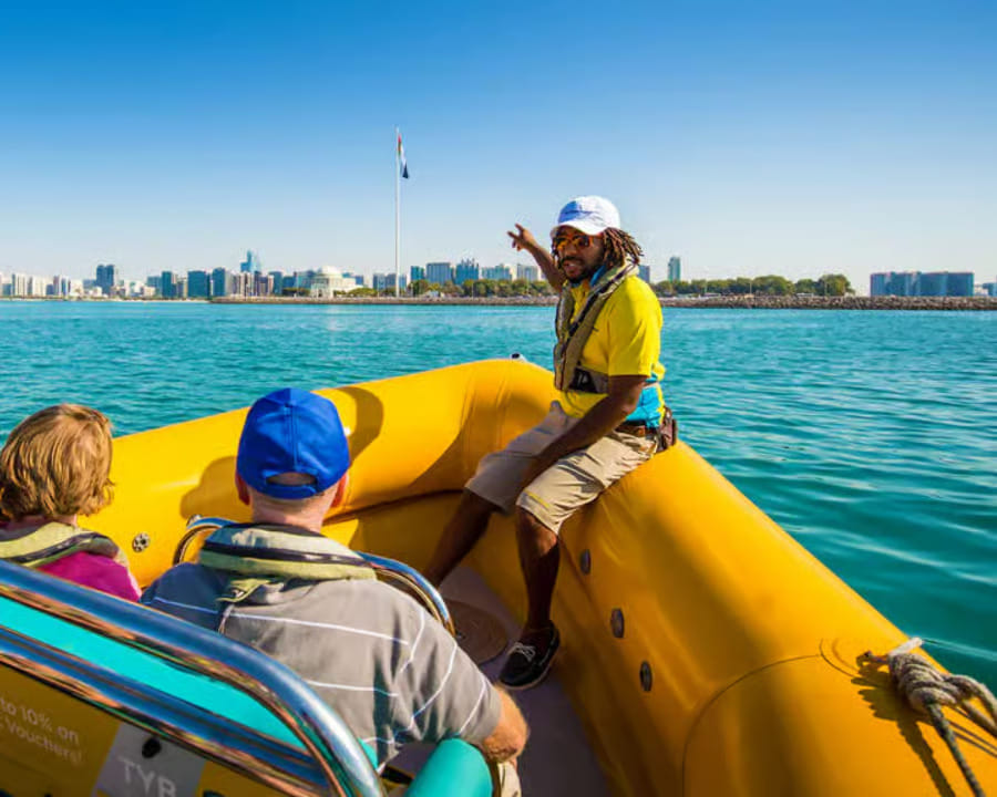 Abu Dhabi: Your Yellow Boat Coastline Tour