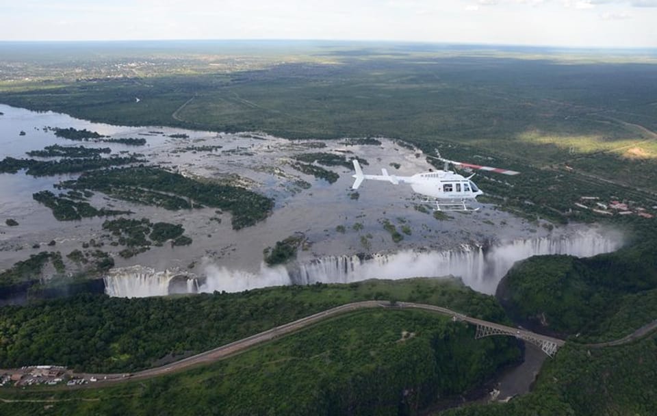 Scenic Helicopter Flight Over Victoria Falls, Zimbabwe