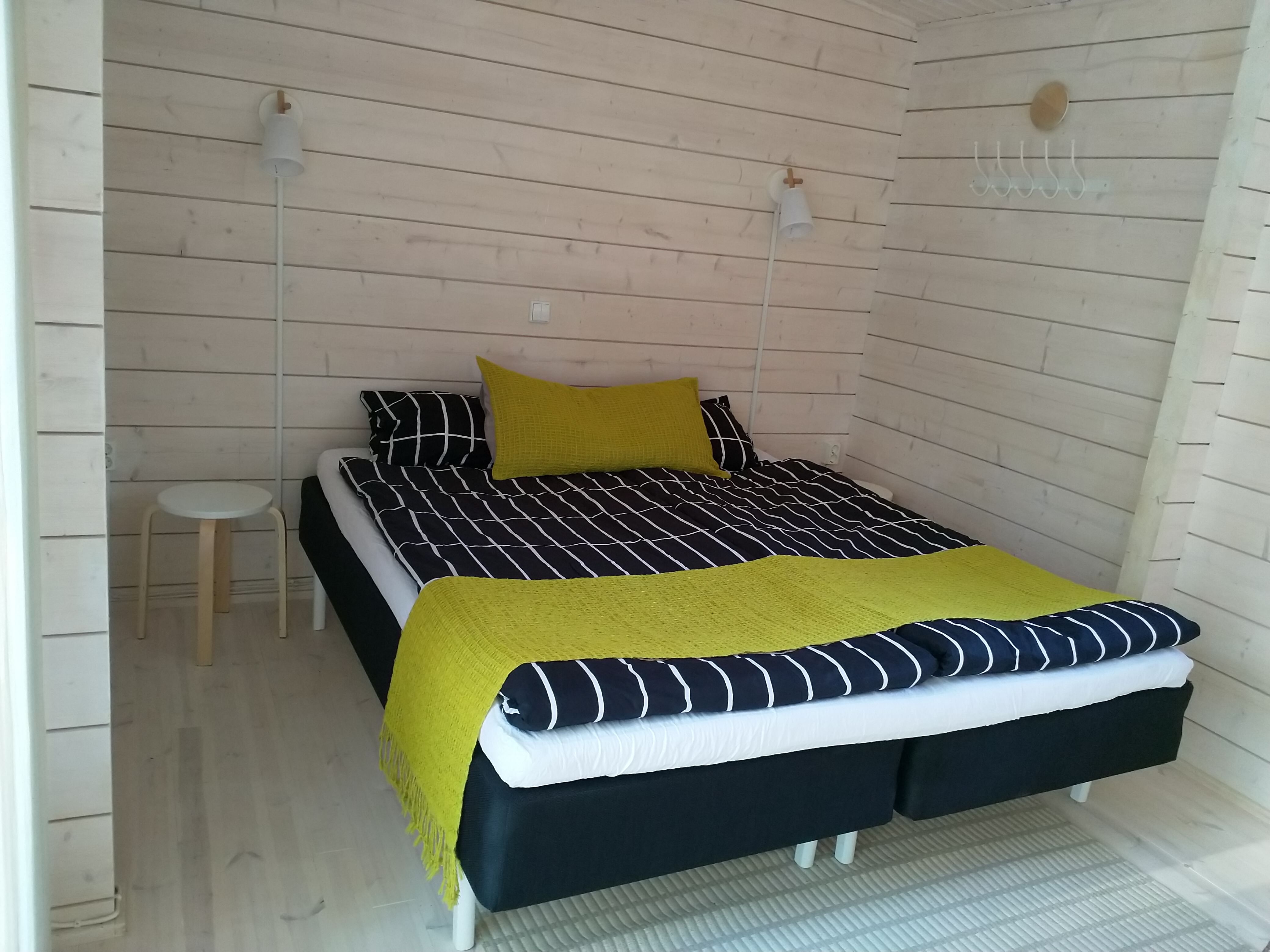 Guest room in the log cabin