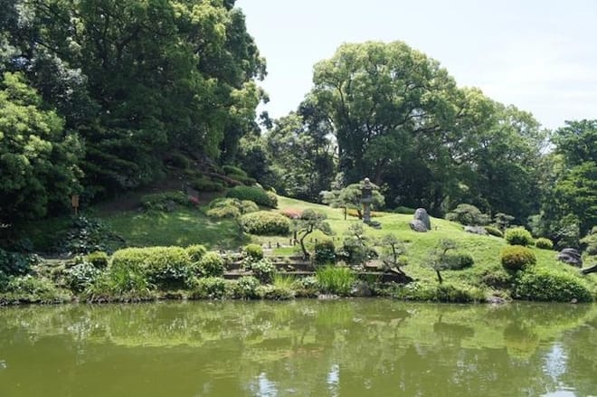 Kiyosumi Teien garden in Tokyo
