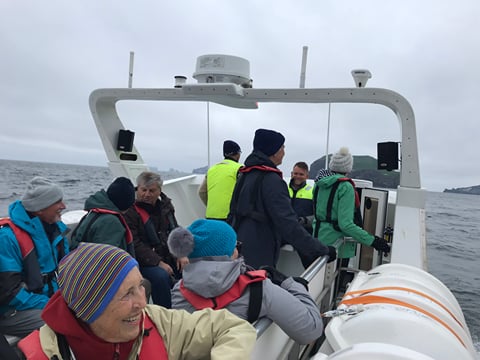 On board Halkion boat