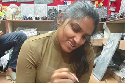 Traditional Stone Slate Carving Workshop in Kathmandu