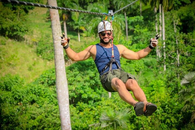 4x1 Puerto Plata Tour: Buggy, Zipline, Waterfalls & Lunch