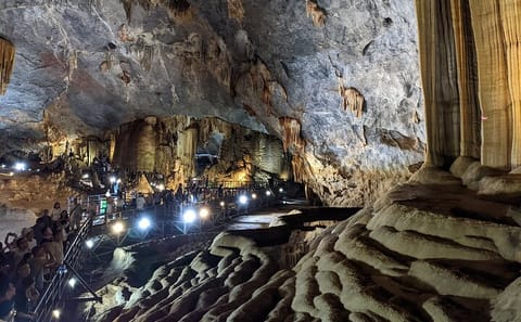 Guided Tour in Phong Nha and Paradise Caves with Transportation