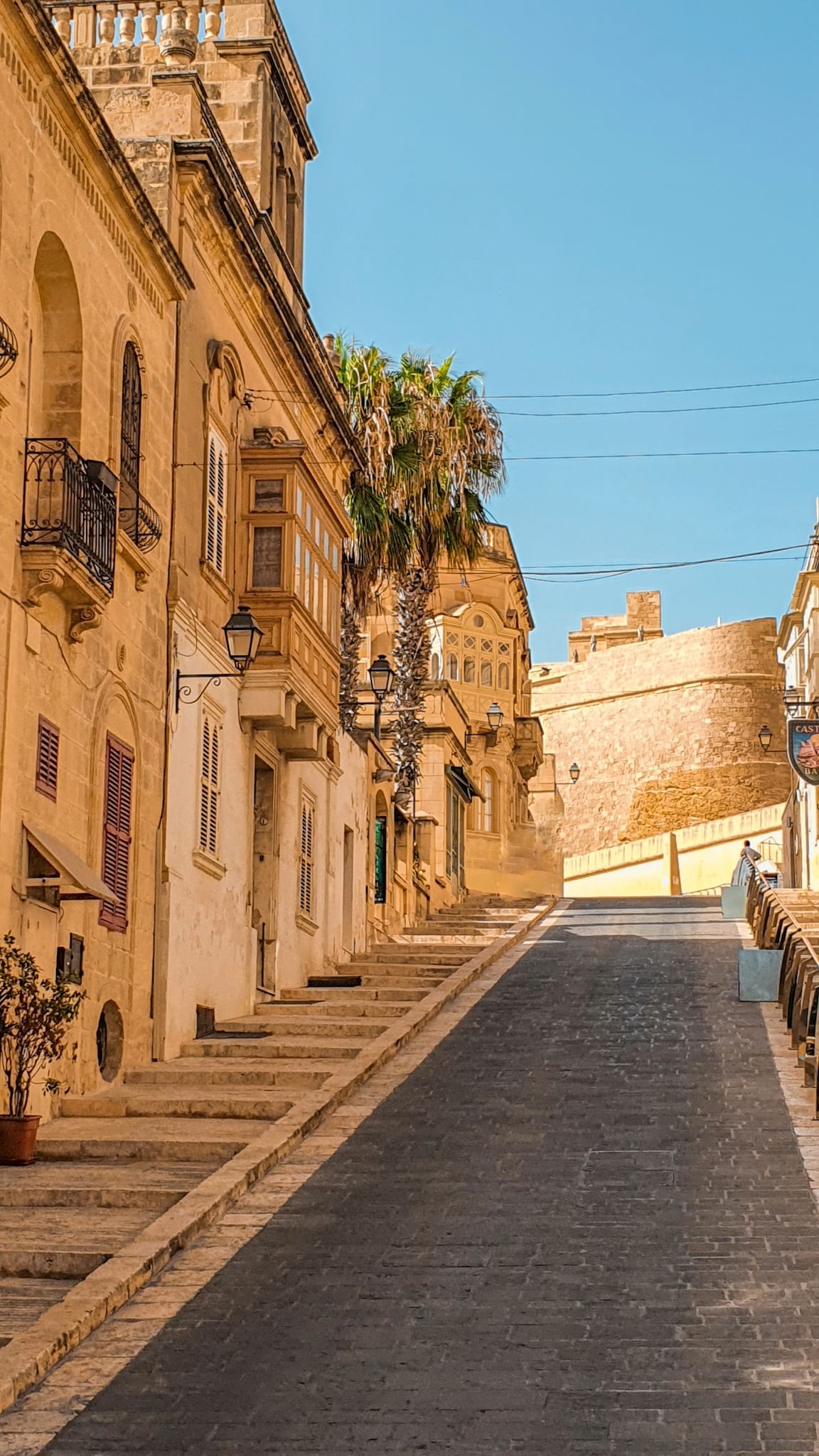 Hill from Victoria to Citadella, Gozo