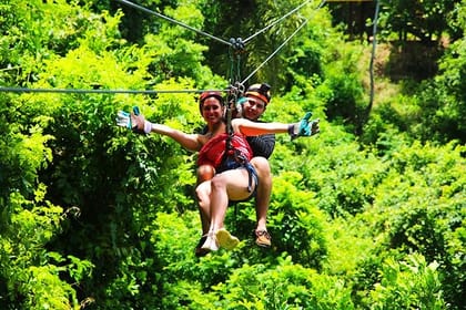 Roatan Zipline, Monkey, Macaws & Sloths Eco Park, Snorkeling, Transfer
