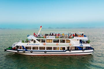 1-Day Halong Luxury Cruise,Buffet Meal,Sunset Party,Cave & Island