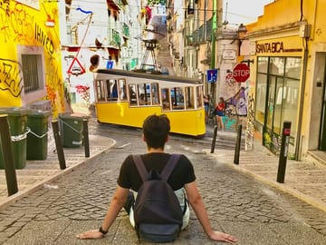 Professional Photoshoot on Tram 28 in Lisbon