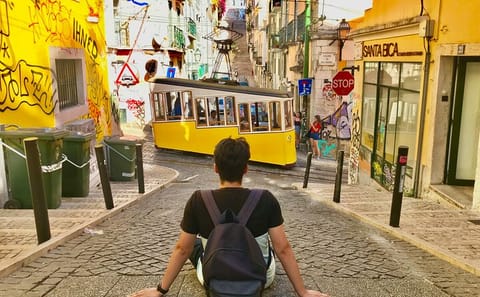 Professional Photoshoot on Tram 28 in Lisbon