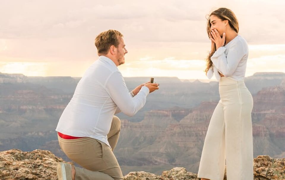 Private Engagement Photo Shoot at the Grand Canyon